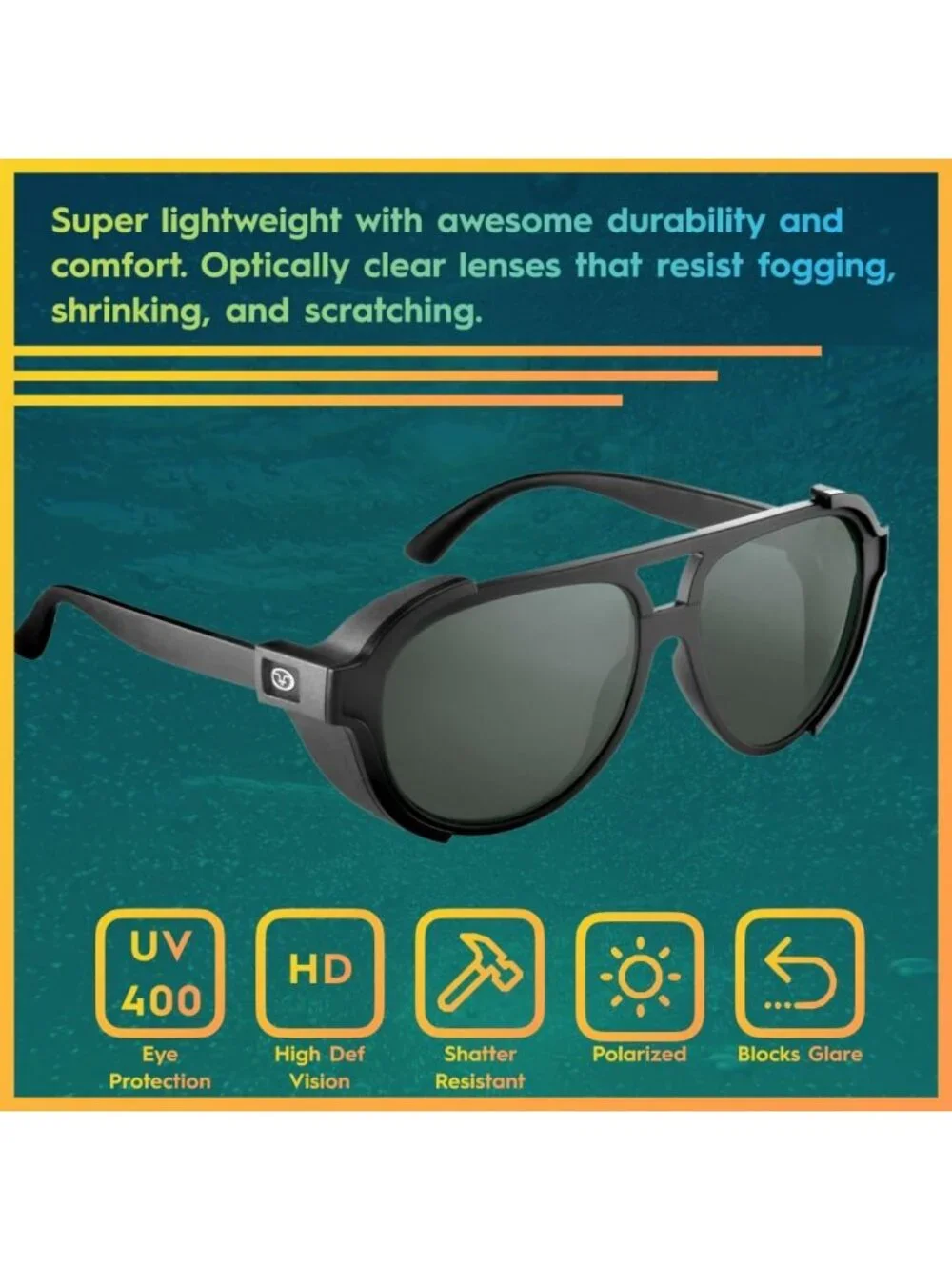 Polarized Fishing Sunglasses with 100% UV Protection | Lightweight & Stylish